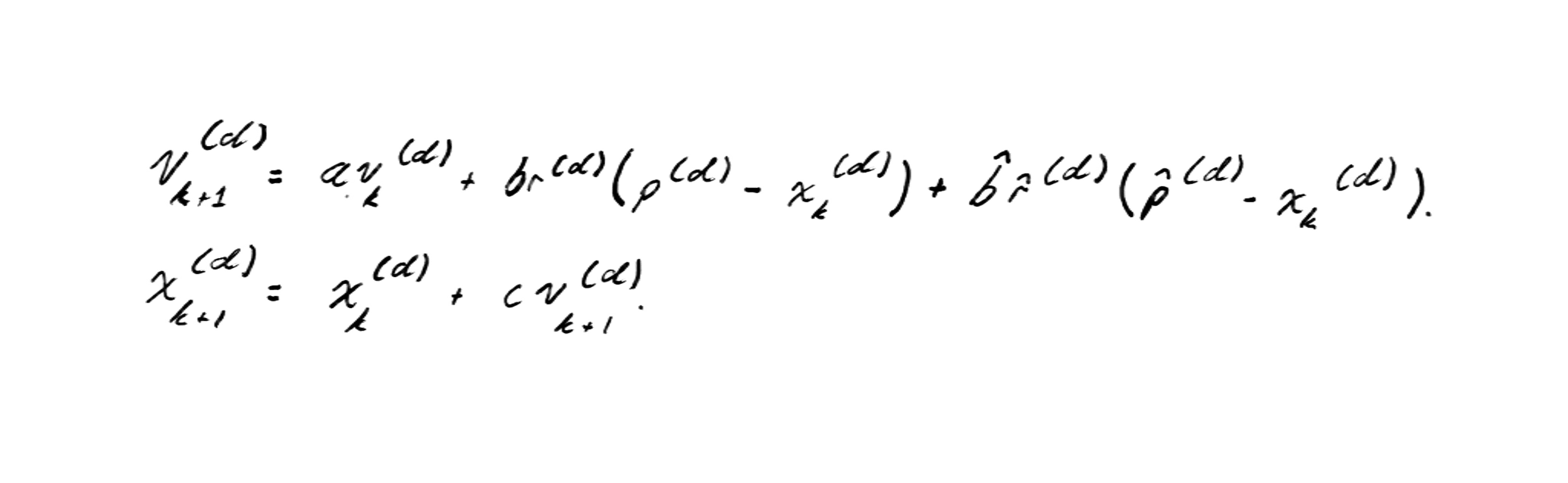 Swarm diagram in Particle Swarm Optimization